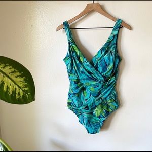 Miraclesuit | Drape Front One Piece Swimsuit